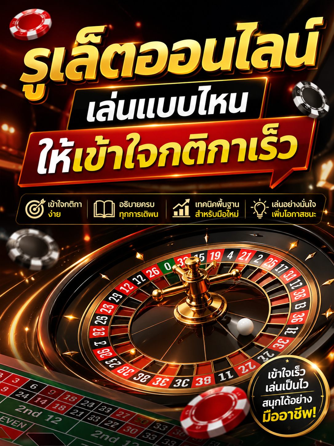 รูเล็ตออนไลน์ เล่นแบบไหนให้เข้าใจกติกาเร็ว