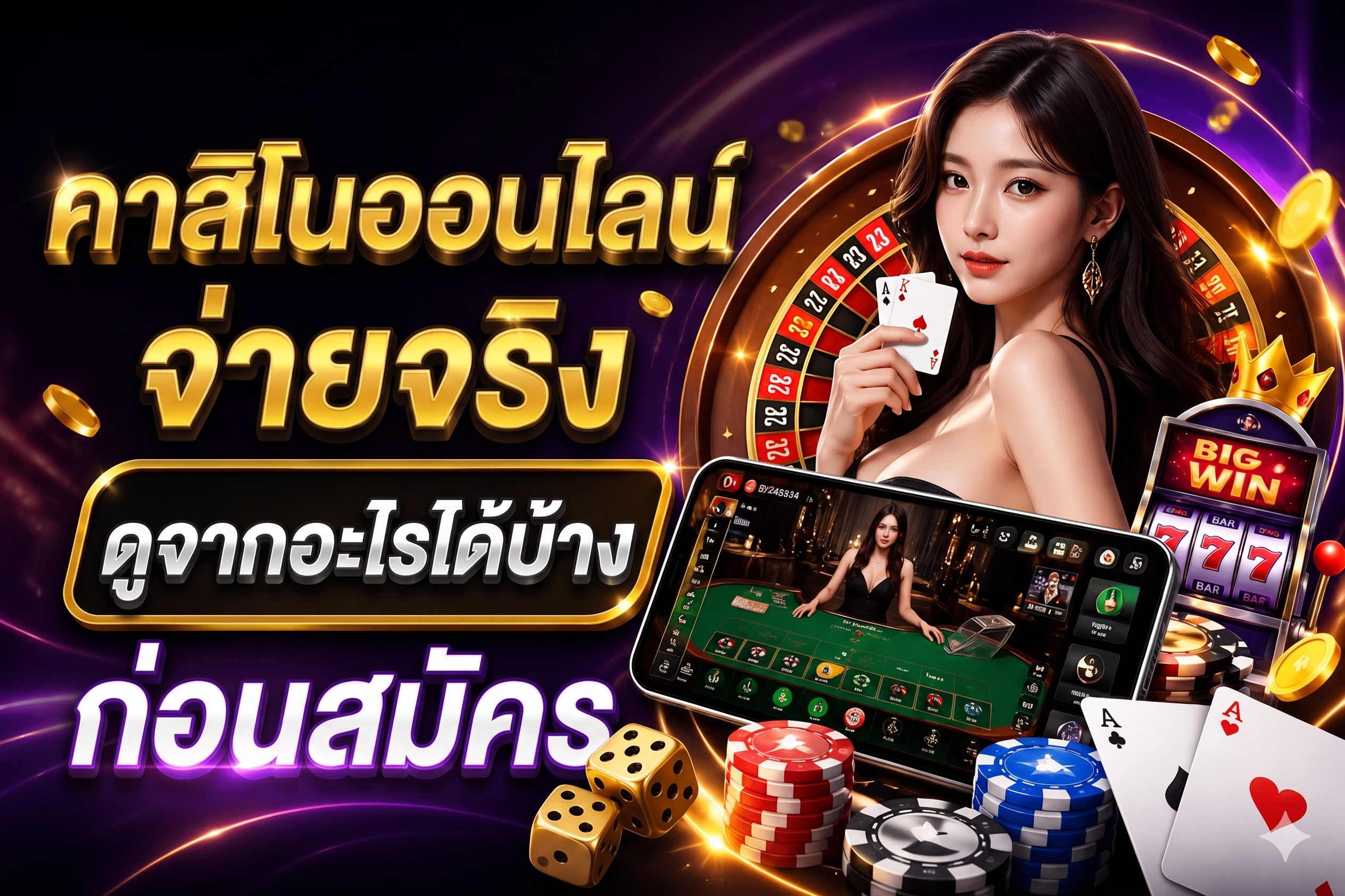 คาสิโนออนไลน์จ่ายจริง