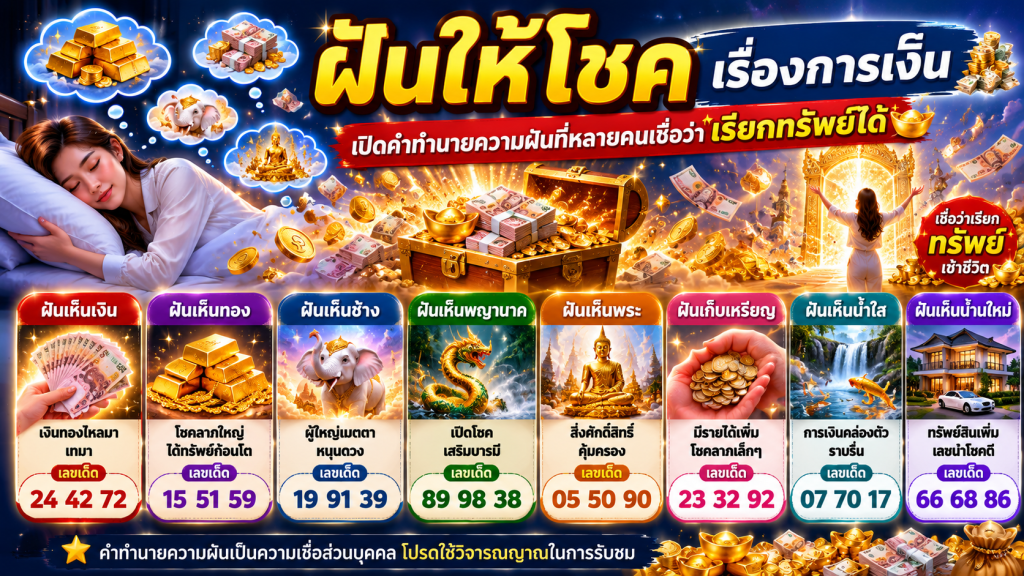 ฝันให้โชคเรื่องการเงิน