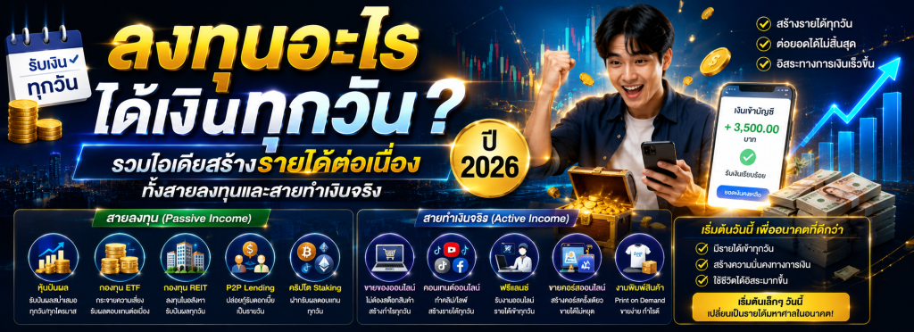 ลงทุนอะไรได้เงินทุกวัน
