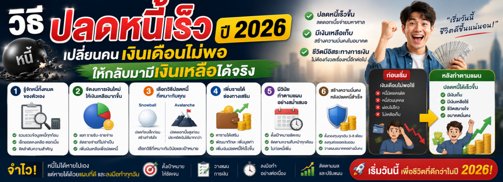 วิธีปลดหนี้เร็ว
