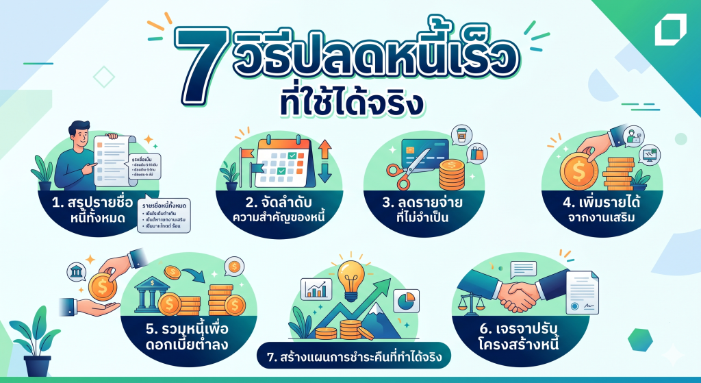 วิธีปลดหนี้เร็ว