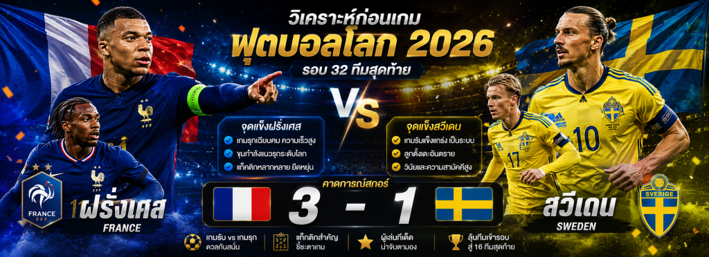 ฝรั่งเศส vs สวีเดน
